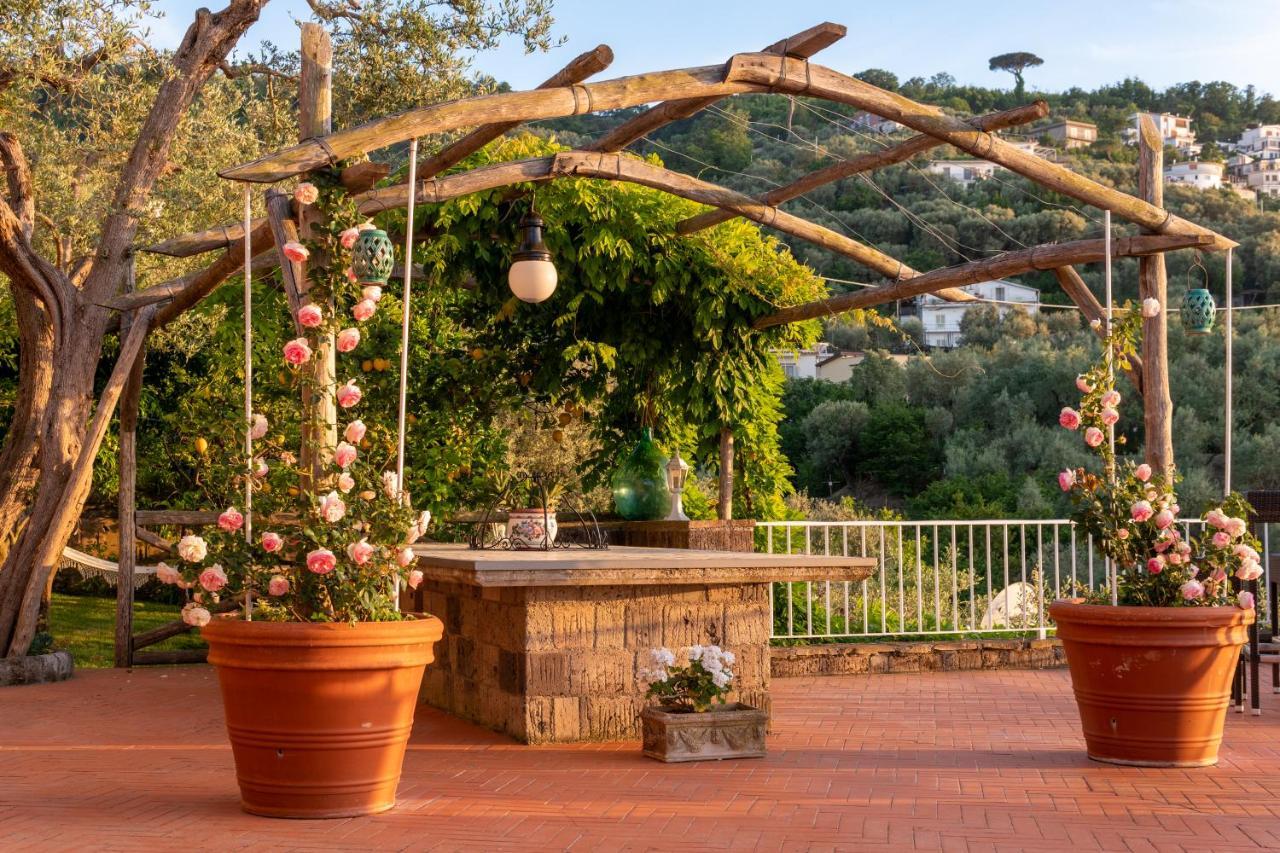 Villa Carolina Sorrento Private Heated Pool And Sea View Exterior foto