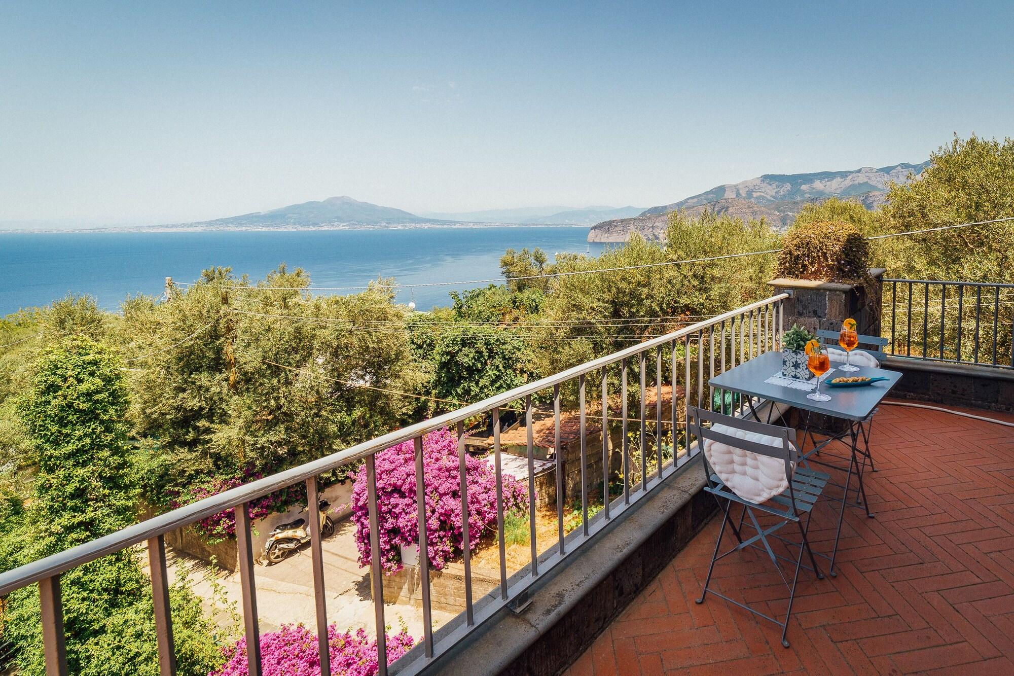 Villa Carolina Sorrento Private Heated Pool And Sea View Exterior foto